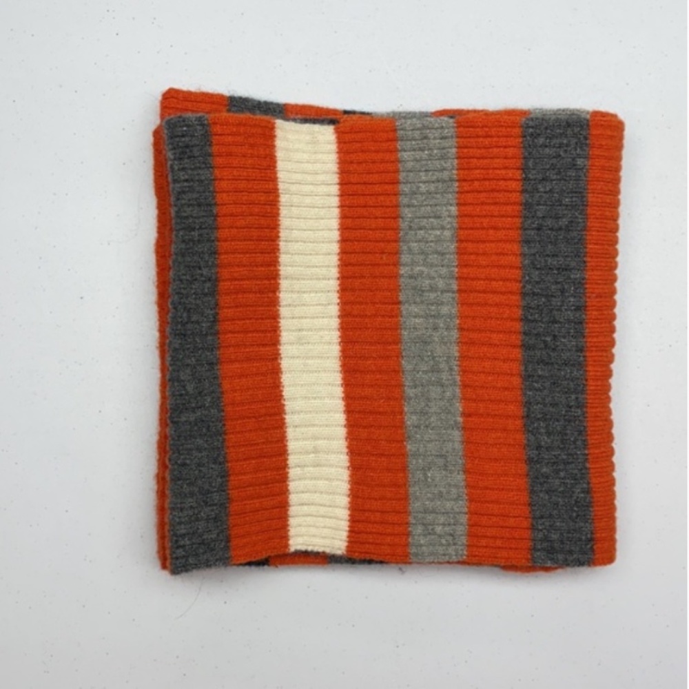 Simon's ORG/GRY Lambs Wool 72inches X 9 1/2 inches, *P1058